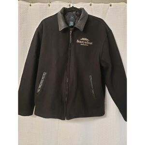 Disney Vintage Large Beauty & The Beast Wool Leather Ltd Edition Varsity Jacket